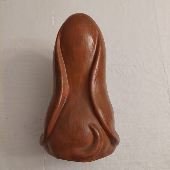 Vintage Brown Crying Basset Hound Mid Century Modern Ceramic Figurine MCM Decor - Picture 3 of 12